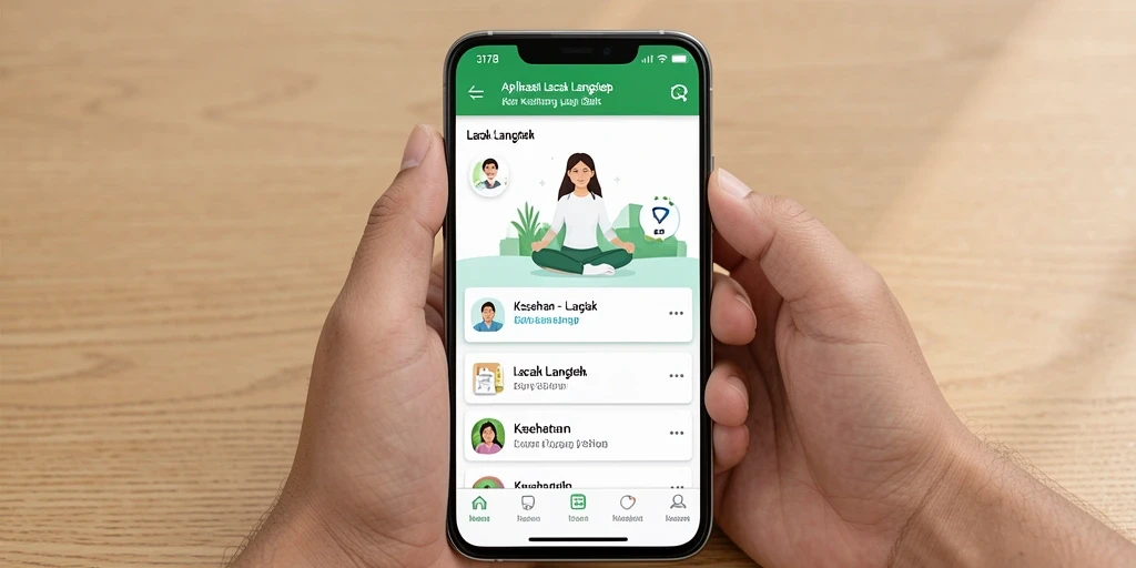 Antarmuka aplikasi Lacak Langkah 3178 yang intuitif dan menarik.