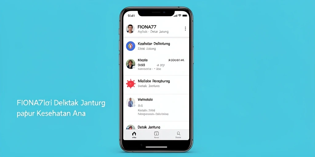 Antarmuka FIONA77 menampilkan data detak jantung yang jelas dan informatif.