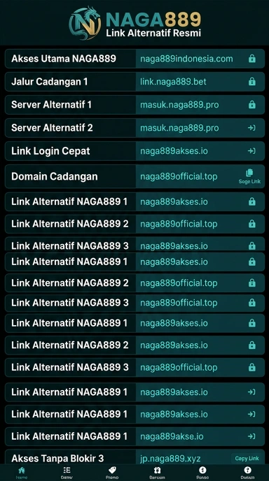 Tampilan link alternatif naga889